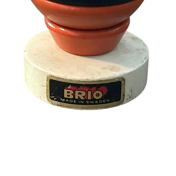 GUC Brio Vintage Wooden Percy Penguin Stacking Toy Made in Sweden 6" Tall - Picture 2 of 4